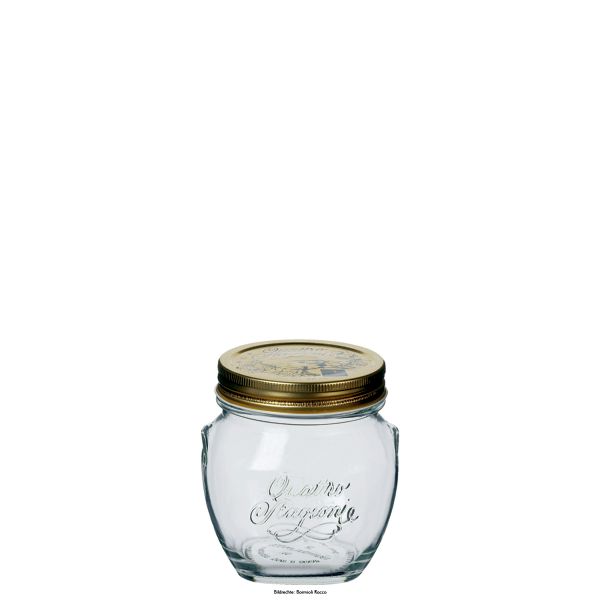 Detailbild: Quattro Stagioni Konfitürenglas 50cl mit Deckel - 12 Stück Ansicht 2